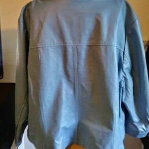 100% Plus size Leather Jacket